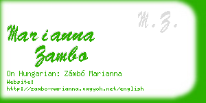 marianna zambo business card
